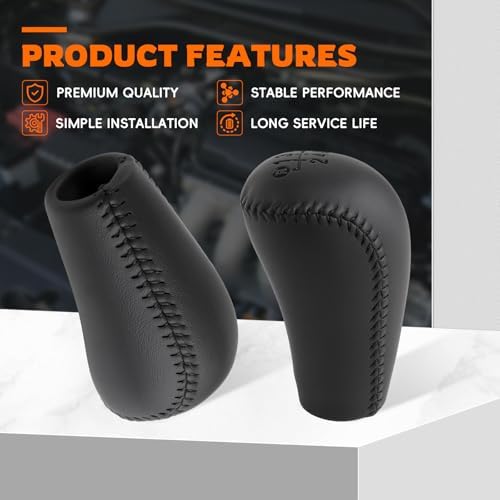 GoaMotors 6 Speed Leather Manual Gear Shift Knob - Image 6