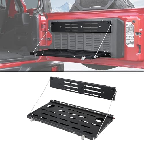 Rear Door Cargo Rack Tailgate Table by AMWMORV