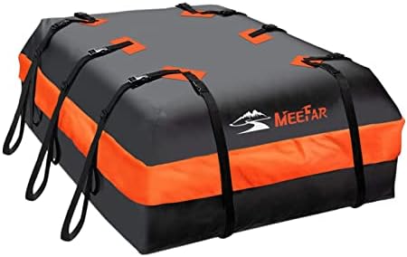 Car Roof Bag Rooftop Cargo Carrier Bag Waterproof 20 Cubic Feet roof Cargo by MeeFar