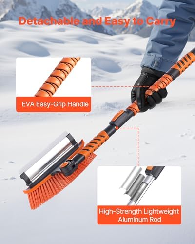 VEVOR Car Snow Brush, 3-in-1 Snow Remover - Image 5