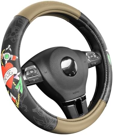 ED HARDY Heart Print Steering Wheel Cover, Fits 14.5-15.5 Inch Steering Wheels by EdHardy