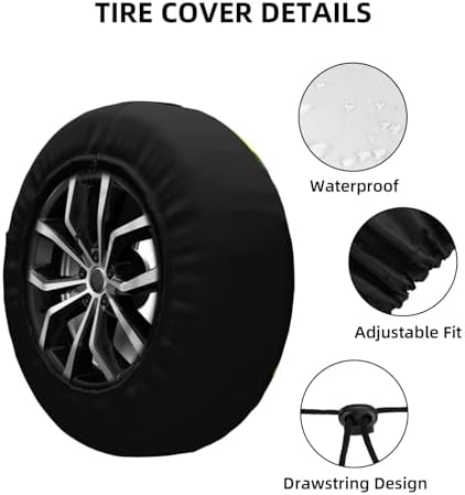 Merry Green Frog Spare Tire Cover Weatherproof Wheel Protectors Universal Wheel - Image 3