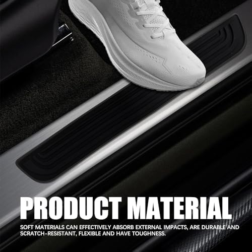 4PCS Car Door Sill Protector, Car Door Edge Guards, Anti-Scratch Rubber Auto - Image 3