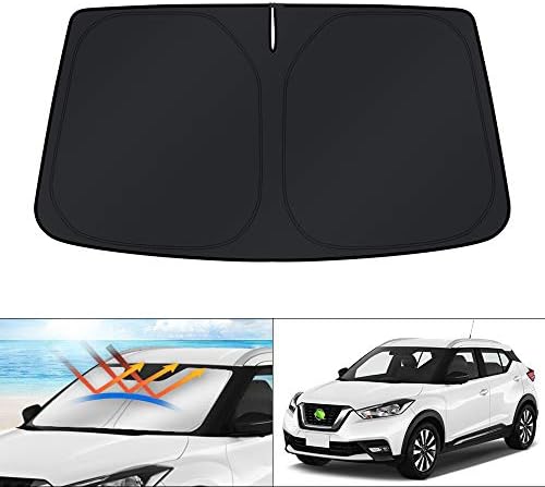 KUST Windshield Sun Shade for 2018-2023 2024 Nissan Kicks Accessories Sunshade by KUST