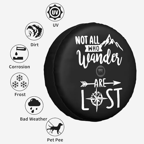 Not Who Wander are Lost Spare Tire Cover - Image 2