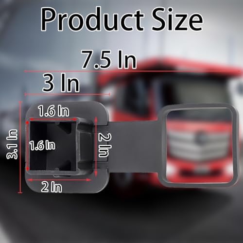 Osilly 2 Inch TPU American Flag Trailer Hitch Cover - Image 2