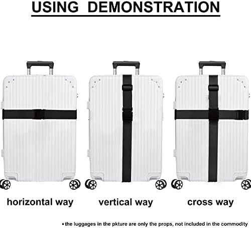 Chelmon Luggage Straps for Suitcases TSA Approved Travel Essentials 4 Pack - Image 5