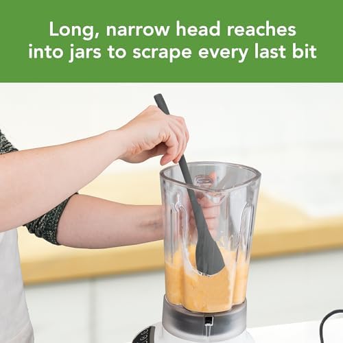 Tovolo Silicone Jar Spatula Long Handled Rubber Scraping Scooping Tool - Image 3