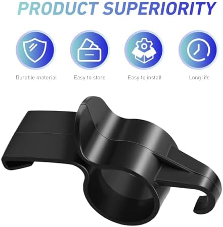 2 Pcs Black Car Umbrella Holder, Plastic Car Storage Hook, Universal - Image 5