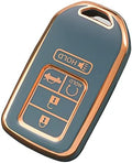 for 2016-2022 Honda Key Fob Cover, Premium Soft TPU Full Protection Key Fob Case by Cacacar