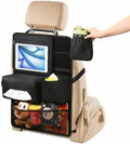 JEYODA Hook and Loop Backseat Car Organizer, Back Seat Storage Bag Kick Mats by JEYODA