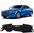 KUST Black Dash Cover for Hyundai Sonata 2020-2023 Polyester Dashboard Cover by KUST