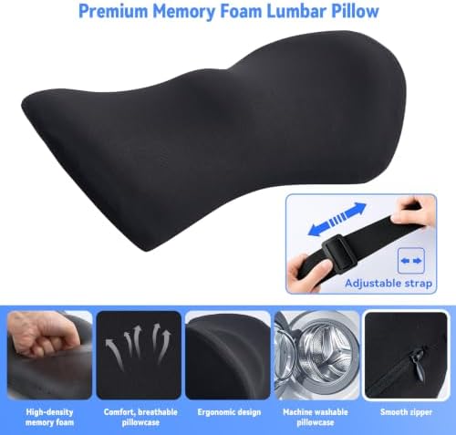 Lumbar Support Pillow for Office Chair and Car Seat, Lumbar Pillow - Image 2