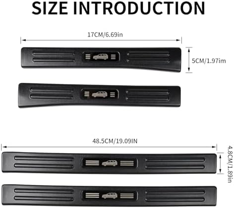 4PCS Door Sill Protector Compatible - Image 5