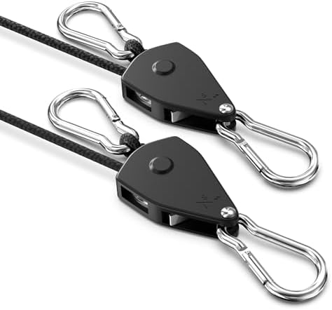 Retractable Heavy Duty Ratchet Tie Down Straps 1/8" 2 Pack, 8ft Tie-Down by VIPARSPECTRA