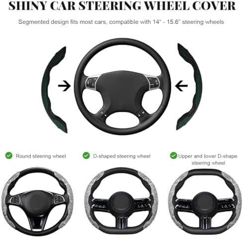 2 PCS Steering Wheel Cover, Segmented Car Wheel Covers - Image 2