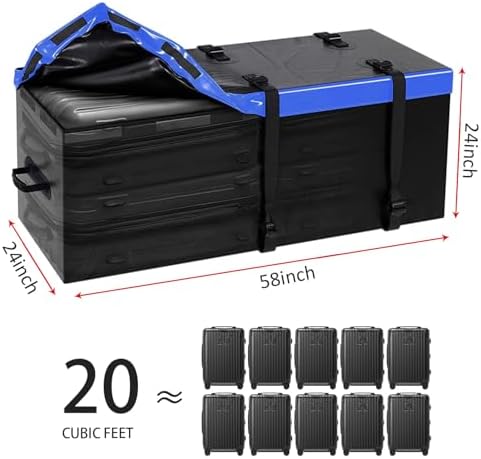 FORWODE 60x24x6 Hitch Carrier for 2 Inch Receiver, 500LB Capacity Hitch Mount - Image 6