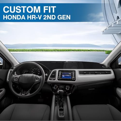 KUST Black Dash Cover for Honda HR-V HRV 2016-2021 2022 Dashboard Cover - Image 2