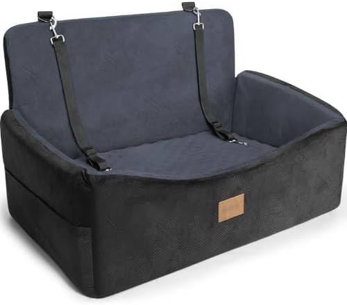 Dog Car Seat for Large Medium Sized Dogs Under 55 lbs, Dog Booster Seat for 2 by JOEJOY