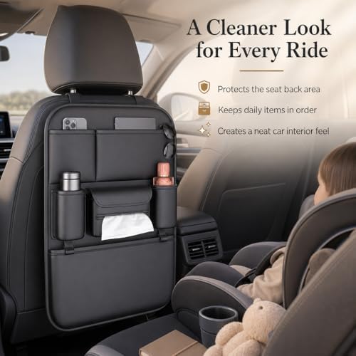 KOVOA Premium Leather Car Seat Organizer - Image 4