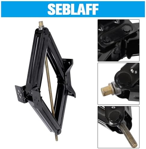 2 Sets of 5000lbs Black Steel RV Trailer Stabilizer Leveling Scissor Jacks - Image 6