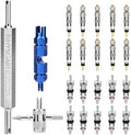 Linkstyle Valve Core Removal Tool Kit: 20PCS Presta Schrader Valve Cores by Linkstyle