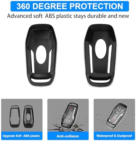 QBUC for Ford Key fob Cover, 4/5 Buttons Smart Key - Image 5