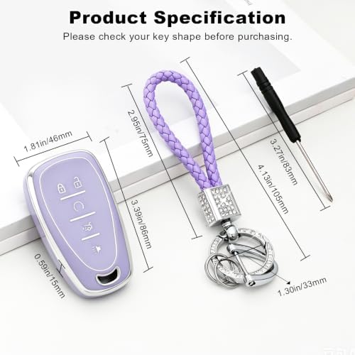PIFOOG Purple Key Fob Cover Compatible - Image 7