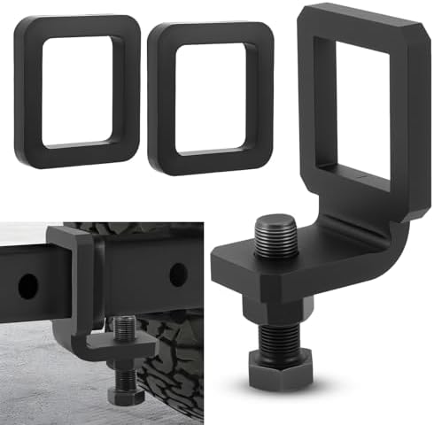 Anti Rattle Hitch Clamp 2 Inch & 2.5 Inch Heavy Duty Steel Hitch Tightener by WODHMIEY