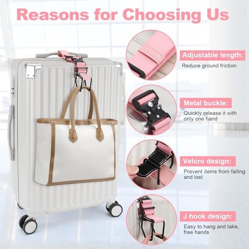 J Hook for Luggage Strap, Luggage Hook Strap Flight Attendant - Image 2
