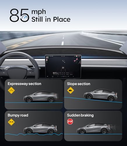 Wigoo Dashboard Cover for Tesla Model 3 Highland, Anti-Glare Suede - Image 5