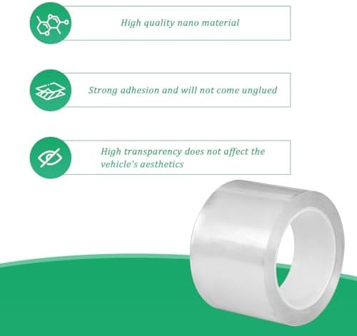 Car Door Edge Protector, 3.93In x 16Ft Anti-Collision Transparent Invisible - Image 3