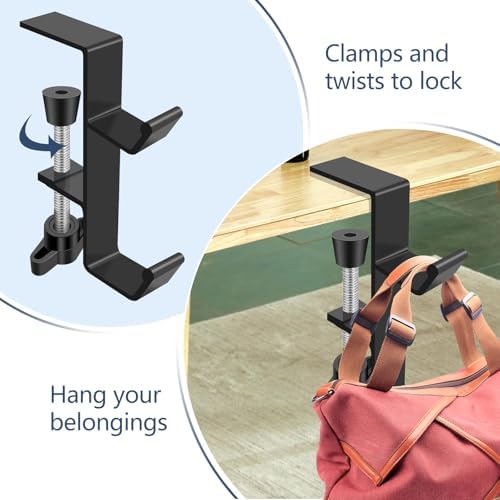 Desktop Hook Under-Table Handbag Hanger Wallet Hook Simple - Image 6