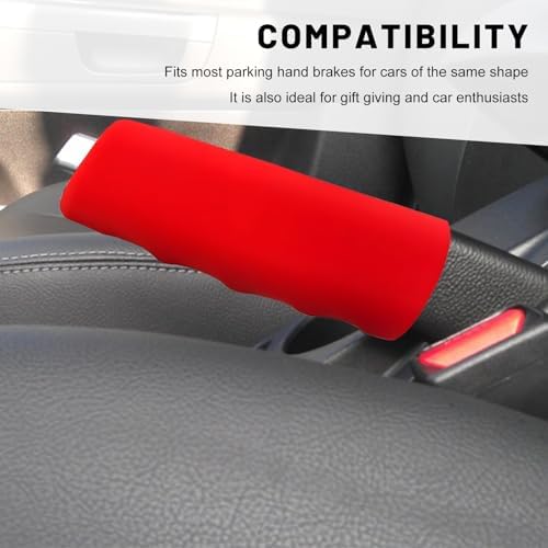 Car Handbrake Cover, Waved Shaped Auto Hand Brake Protector Comfortable Handle - Image 6
