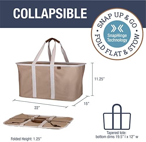 Collapsible Fabric Laundry Basket Tote Premium, 2 Pack - Image 2