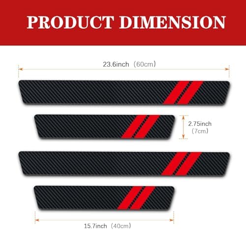 Door Sill Protector fit Dodge Accessories Car Door Entry Guard Sill Protector - Image 2