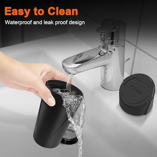 Car Trash Can, Leakproof Mini Car Garbage Can Cup Holder - Image 5