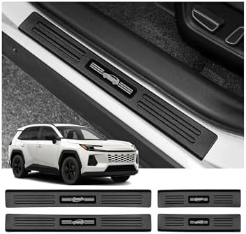 4PCS Door Sill Protector for Toyota 2026 RAV4 LE SE XLE XSE Limited Hybrid by Bercicci