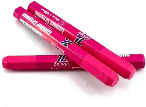 Zeluga 4.7in. x 0.47in. Hex Shape Industrial Lumber Marking Crayons - Image 3