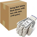 Evridwear Cotton Polyester String Knit Shell Safety Protection Work Gloves by Evridwear