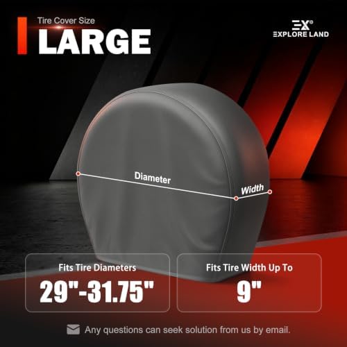 Explore Land Tire Covers 2 Pack Fit Tire Diameters 29-31.75 inch - Image 6