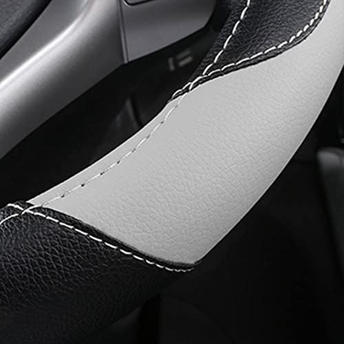Leather Car Steering Wheel Cover, Universal Fit - Image 5