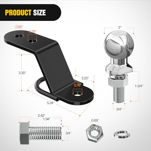 Nilight ATV/UTV Three-Way Hitch Mount - Image 2