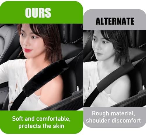 Yourkar 2 PCS Car Seat Belt Cover, Soft Auto Seatbelt Protector - Image 5