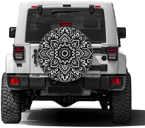 KiuLoam Tribal Ethnic Floral Mandala Pattern Spare Tire Cover Polyester - Image 2