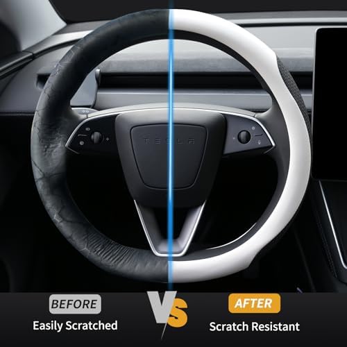 Uxcer Nappa Leather Steering Wheel Cover Compatible - Image 4