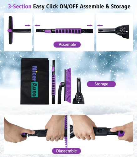 41" Extendable Snow Brush for Car - Image 7