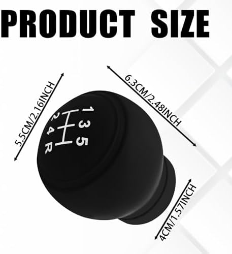Automotive Gear Shift Knob Cover, 5-Speed Right Manual Transmission Silicone - Image 2