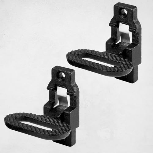 4 Pack Black Folding Safety Step Steel Heavy-Duty Fold Down Utility Body Step - Image 2