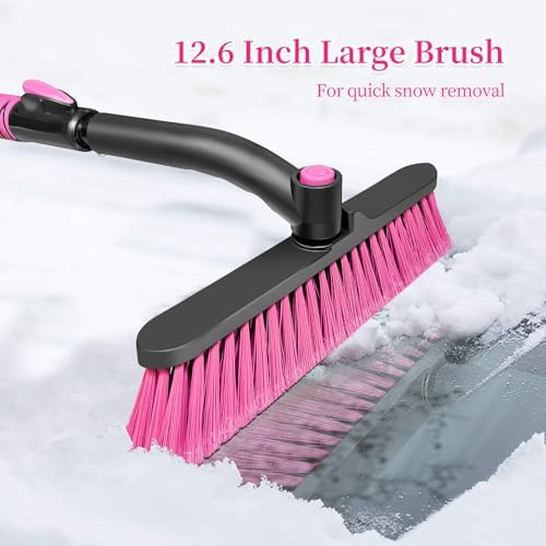 HEEYA 51 Inch Long Scraper Snow Brush - Image 3